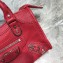 Balenciaga Classic City Nano Bag in Goatskin Red/Silver