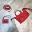 Balenciaga Classic City Nano Bag in Goatskin Red/Gold