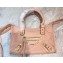 Balenciaga Classic City Nano Bag in Goatskin Nude Pink/Gold