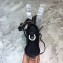 Balenciaga Classic City Nano Bag in Goatskin Dark Blue/Gold