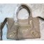 Balenciaga Classic City Nano Bag in Goatskin Beige/Gold