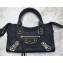Balenciaga Classic City Nano Bag in Goatskin Black/Gold