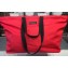 Balenciaga Canvas Shopping Tote Travel Bag Red