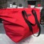Balenciaga Canvas Shopping Tote Travel Bag Red