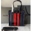 Balenciaga Bazar Shopper XS Shopping Tote Bag Dark Blue/Black/Red