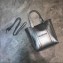 Balenciaga Everyday Mini Shopping Tote XXS Bag Metallic Silver