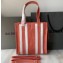 Balenciaga Bazar Shopper XS Shopping Tote Bag Lobster Pink/White
