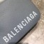 Balenciaga Grained Calfskin Ville Camera XS Bag Gray
