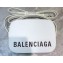 Balenciaga Grained Calfskin Ville Camera XS Bag White