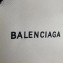 Balenciaga Grained Calfskin Horizontal Shopping Tote Bag White