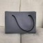 Balenciaga Grained Calfskin Horizontal Shopping Tote Bag Gray