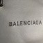 Balenciaga Grained Calfskin Horizontal Shopping Tote Bag Gray