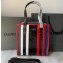 Balenciaga Bazar Shopper XS Shopping Tote Bag Black/Gray/Red/White/Blue