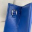 Balenciaga Grained Calfskin Horizontal Shopping Tote Bag Blue