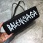 Balenciaga Graffiti BB Round M Bag Black/White