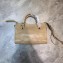 Balenciaga Classic Mini City Bag with Logo Strap Beige