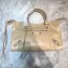 Balenciaga Classic City Medium Bag with Logo Strap Beige
