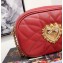 Dolce & Gabbana Devotion Camera Bag in Quilted Nappa Leather Red 2019