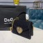 Dolce & Gabbana Small Devotion Top Handle Bag in Mordore Nappa Leather with Rhinestone Chain Black 2019