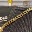 Dolce & Gabbana Small Devotion Top Handle Bag in Mordore Nappa Leather with Rhinestone Chain Black 2019