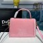 Dolce & Gabbana Medium Devotion Top Handle Bag in Velvet Pink 2019