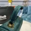 Dolce & Gabbana Medium Devotion Top Handle Bag in Velvet Dark Green 2019