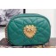 Dolce & Gabbana Devotion Camera Bag in Quilted Nappa Leather Green 2019