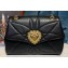 Dolce & Gabbana Medium Devotion Shoulder Bag in Quilted Nappa Leather Black 2019