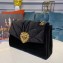 Dolce & Gabbana Medium Devotion Shoulder Bag in Velvet Black 2019
