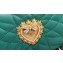 Dolce & Gabbana Devotion Camera Bag in Quilted Nappa Leather Green 2019
