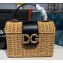 Dolce & Gabbana Baroque DG Girls Wicker Tote Bag