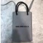 Balenciaga North-South Mini Shopping Phone Holder Bag Gray