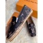 Louis Vuitton Monogram Leopard Print Espadrilles Black 2019