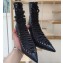 Balenciaga Heel 8.5cm Lace-up Ankle Boots Black 2020
