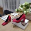 Balenciaga Heel 8.5cm Square Toe Pumps Red 2020