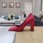 Balenciaga Heel 8.5cm Square Toe Pumps Red 2020