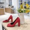 Balenciaga Heel 8.5cm Square Toe Pumps Red 2020