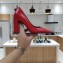 Balenciaga Heel 8.5cm Square Toe Pumps Red 2020