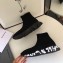 Balenciaga Knit Sock Speed Trainers Sneakers Black/Logo Sole