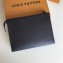Louis Vuitton Malletier Pochette Voyage Bag Taiga leather Black M30395