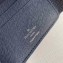 Louis Vuitton Malletier Multiple Wallet Taiga leather Navy Blue M30381
