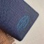 Louis Vuitton Malletier Brazza Wallet Taiga leather Navy Blue M30387