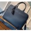 Louis Vuitton Taurillon leather Armand Briefcase MM Bag M55228 Navy Blue
