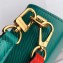 Louis Vuitton Epi Leather Twist MM Bag Green/Blue with Logo Strap