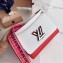 Louis Vuitton Epi Leather Twist MM Bag White/Red/Black with Logo Strap