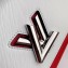 Louis Vuitton Epi Leather Twist MM Bag White/Red/Black with Logo Strap