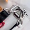 Louis Vuitton Epi Leather Twist MM Bag White/Red/Black with Logo Strap