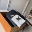 Louis Vuitton Epi Leather Twist MM Bag Set Black/White