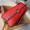 Louis Vuitton Epi Leather Twist MM Bag with Crystal-embellished Chain M55411 Red