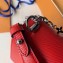 Louis Vuitton Epi Leather Twist MM Bag with Crystal-embellished Chain M55411 Red